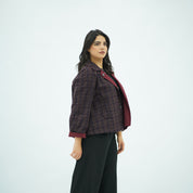 Jacket Double Face Bordeau