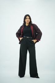 Jacket Double Face Bordeau