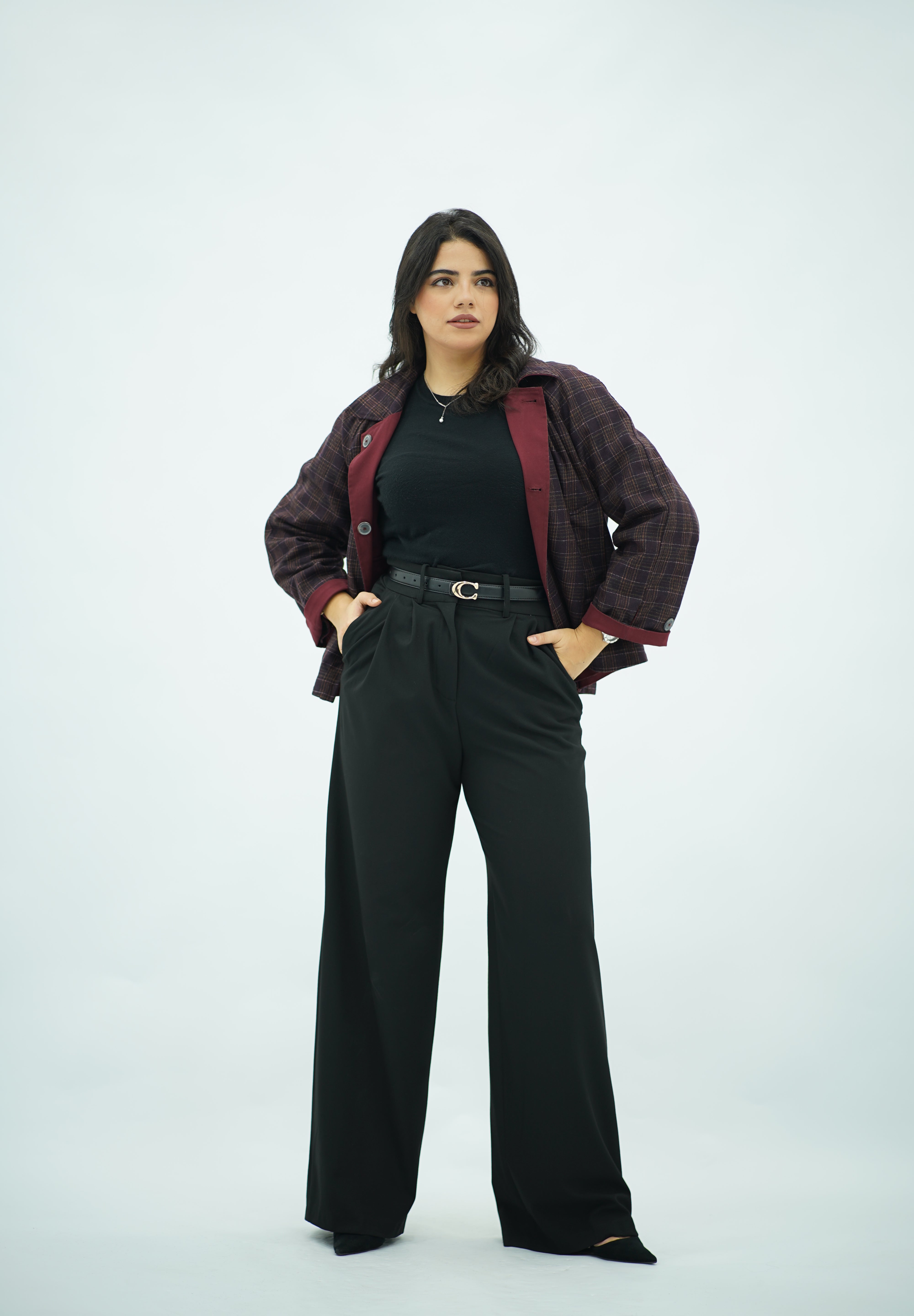 Jacket Double Face Bordeau