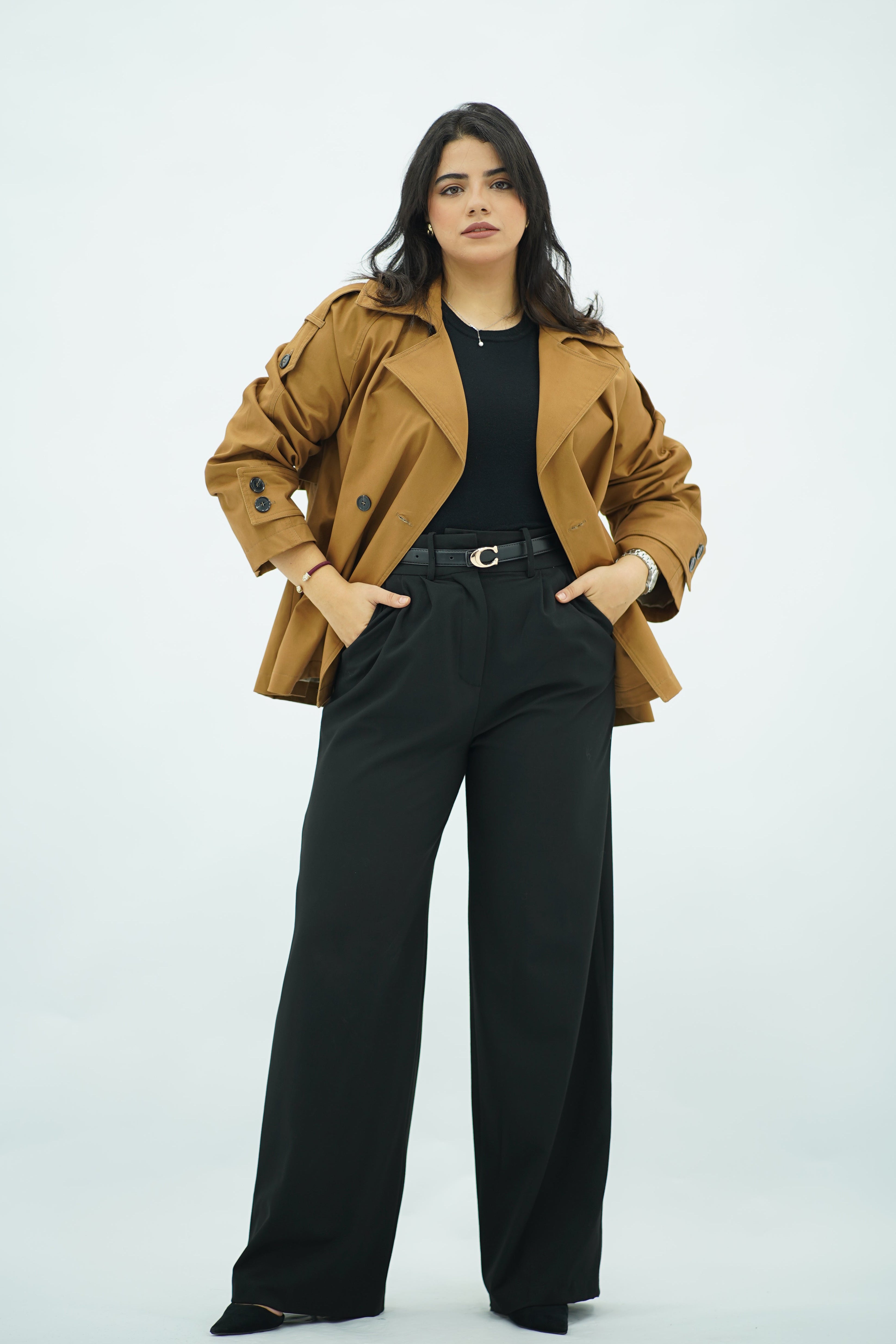 Trench Court Camel - Double Boutonnage