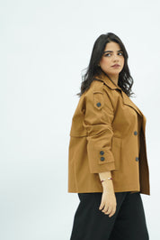 Trench Court Camel - Double Boutonnage