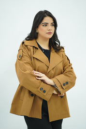 Trench Court Camel - Double Boutonnage