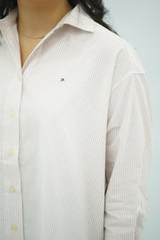 Chemise à Rayures Saumon