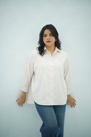 Chemise à Rayures Saumon