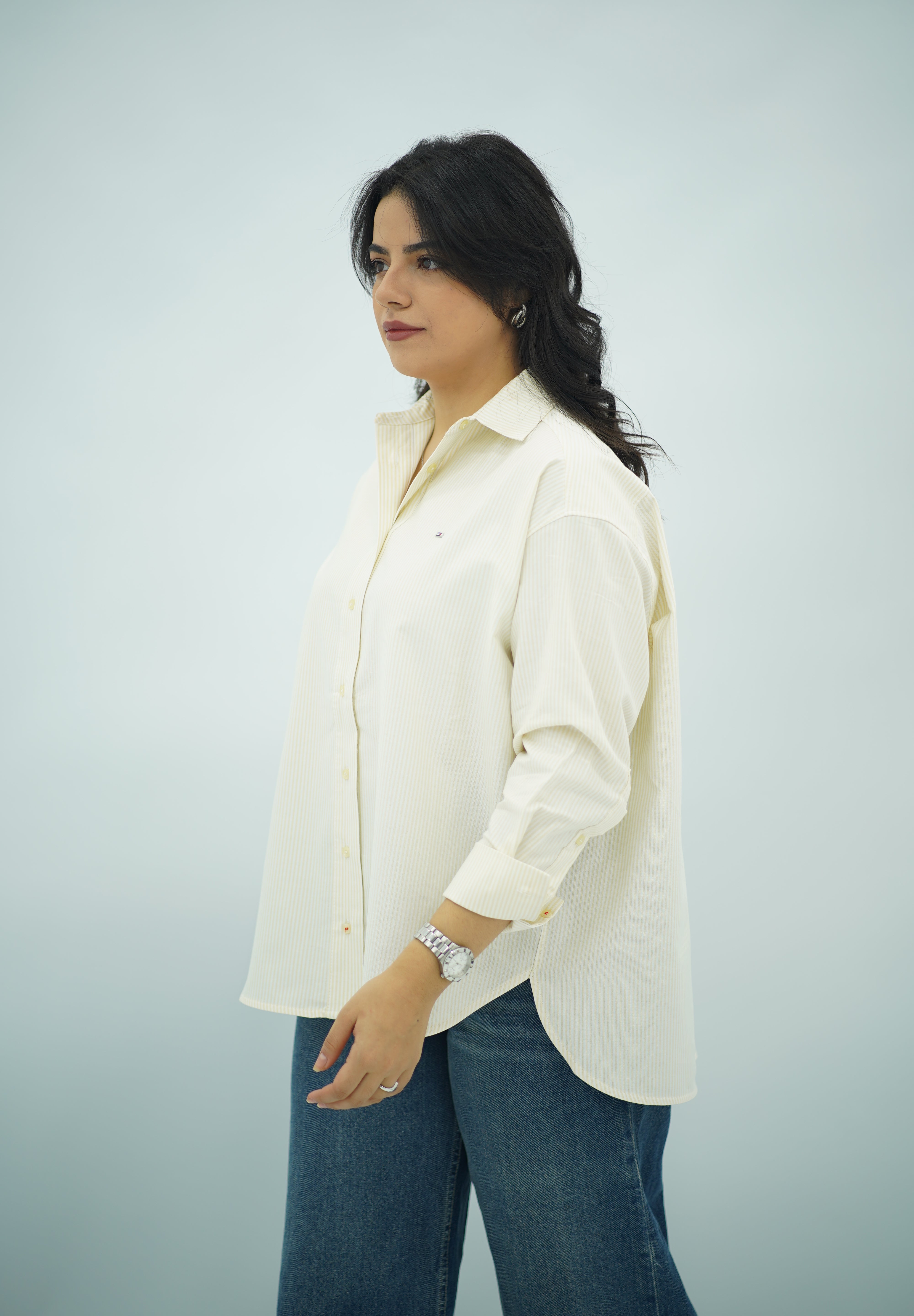 Chemise à Rayures Jaune