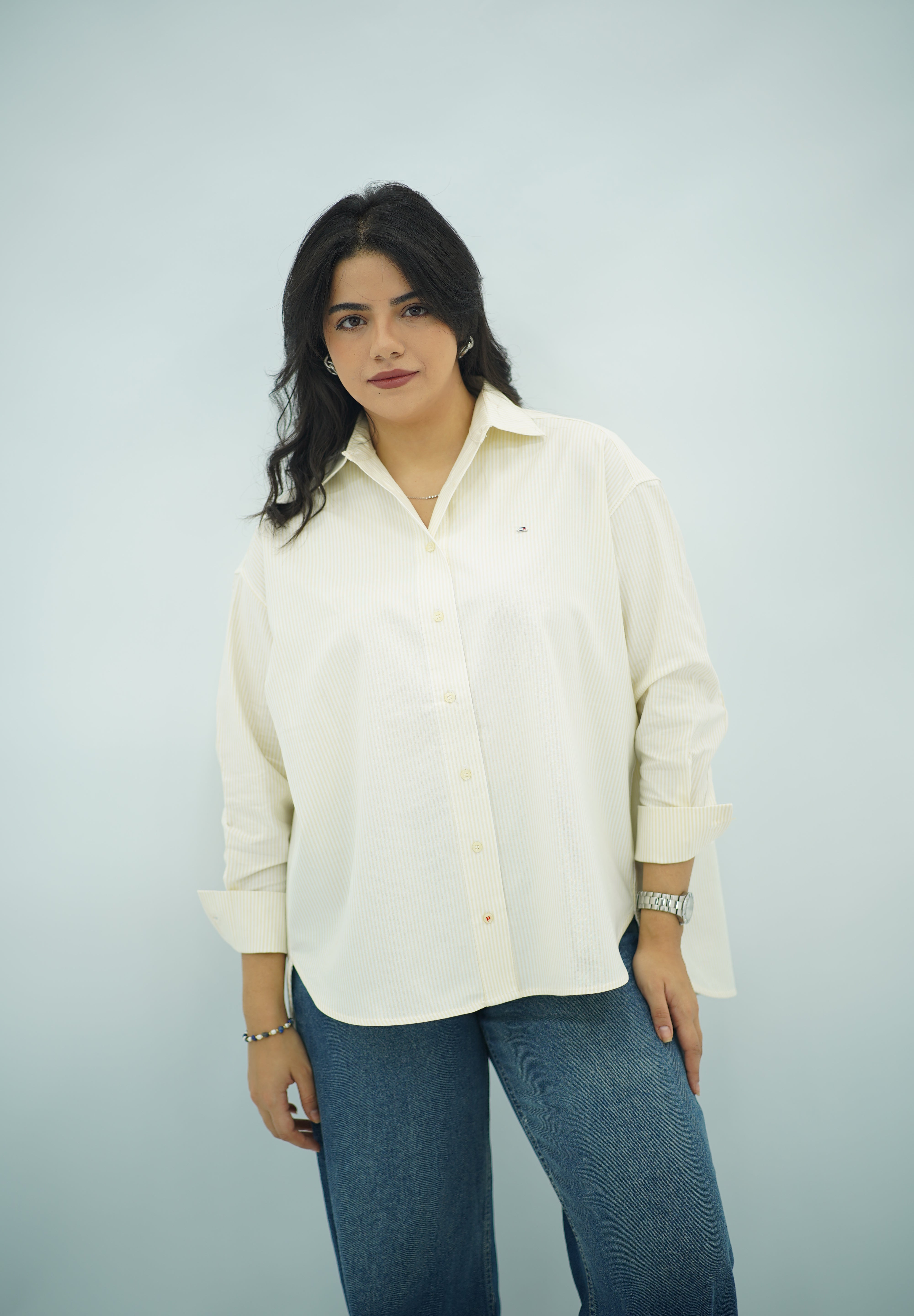 Chemise à Rayures Jaune