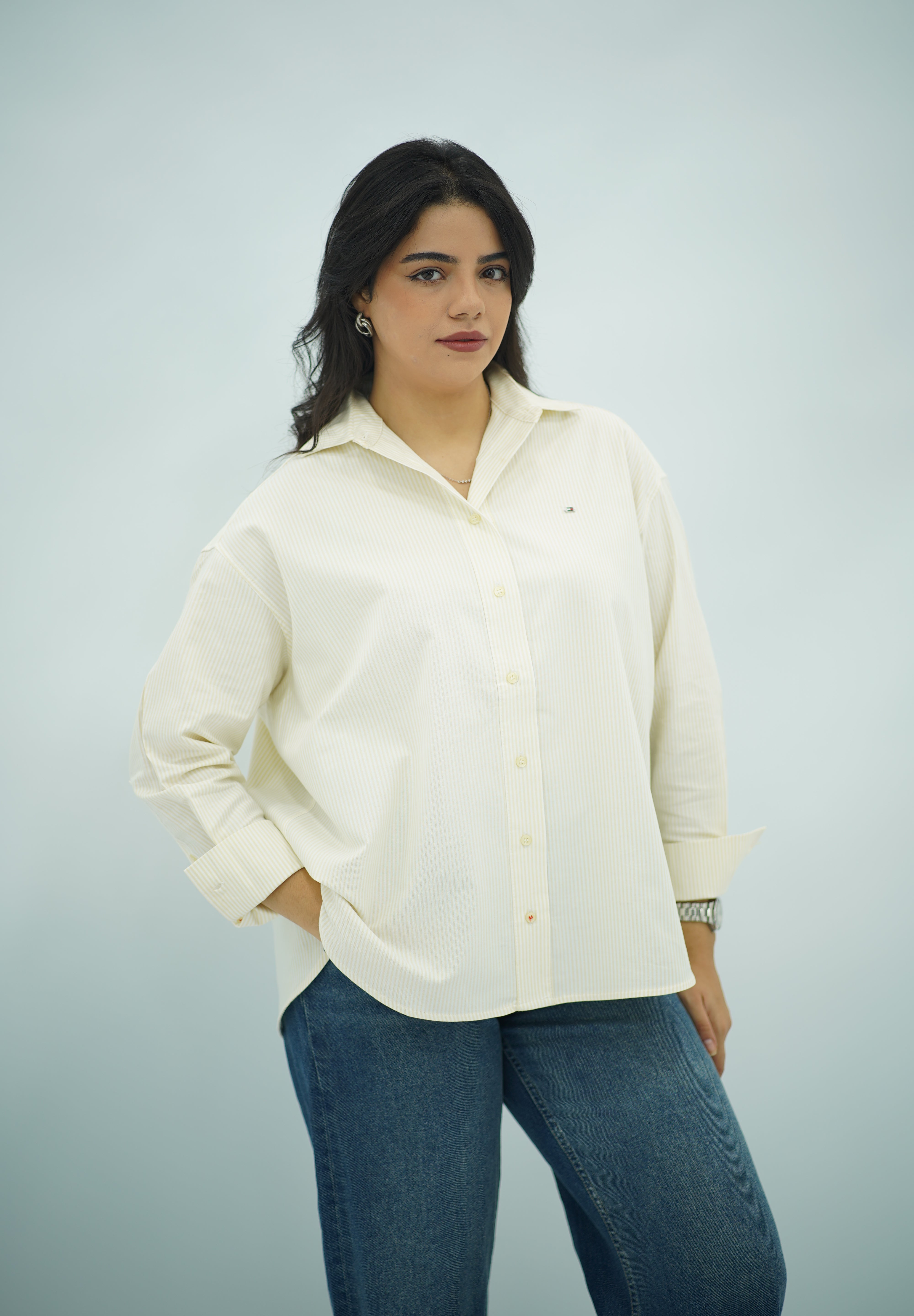 Chemise à Rayures Jaune