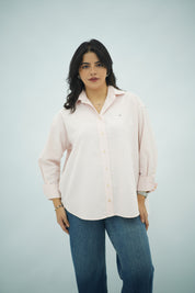 Chemise Oversize Rose Poudré Clair