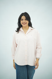 Chemise Oversize Rose Poudré Clair