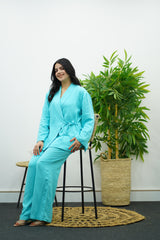 Ensemble fluide - turquoise