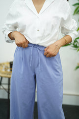 Pantalon Large en Lin
