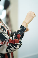 Ensemble satinée avec motifs