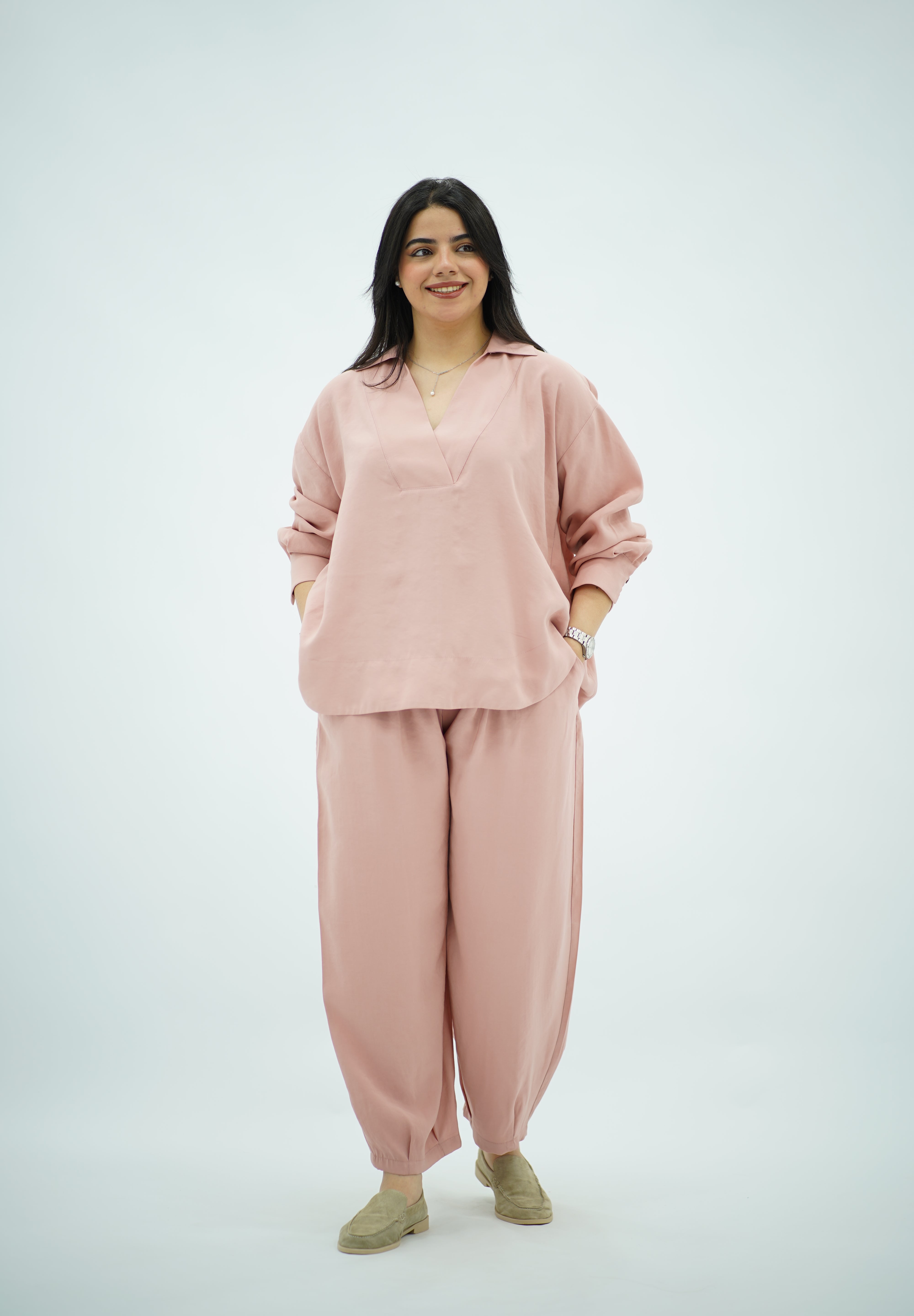 Ensemble Rose bébé en Tencel