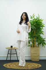 Ensemble En lin - Blanc