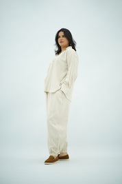 Ensemble en Lin beige naturel