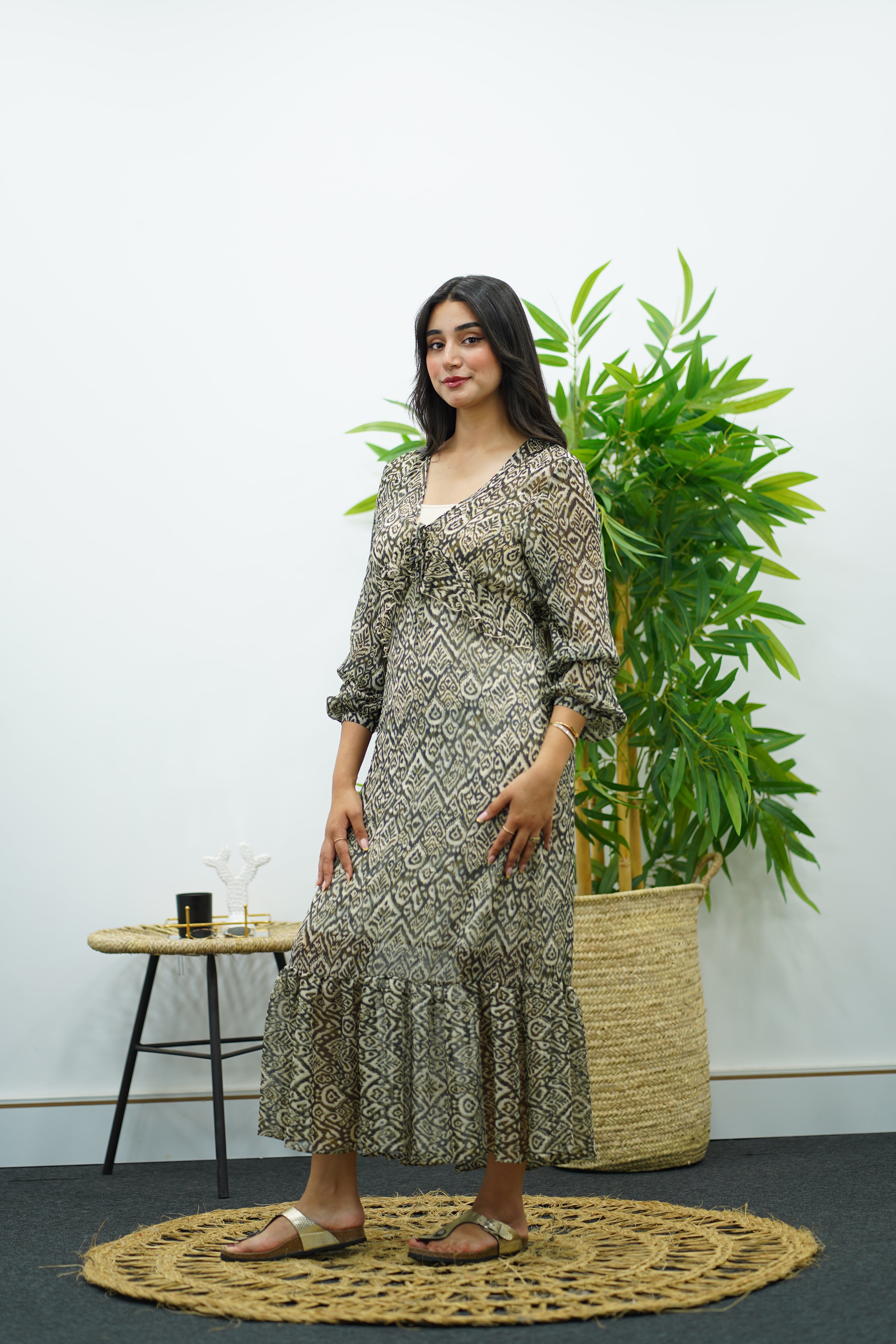 Robe à imprimé fluide