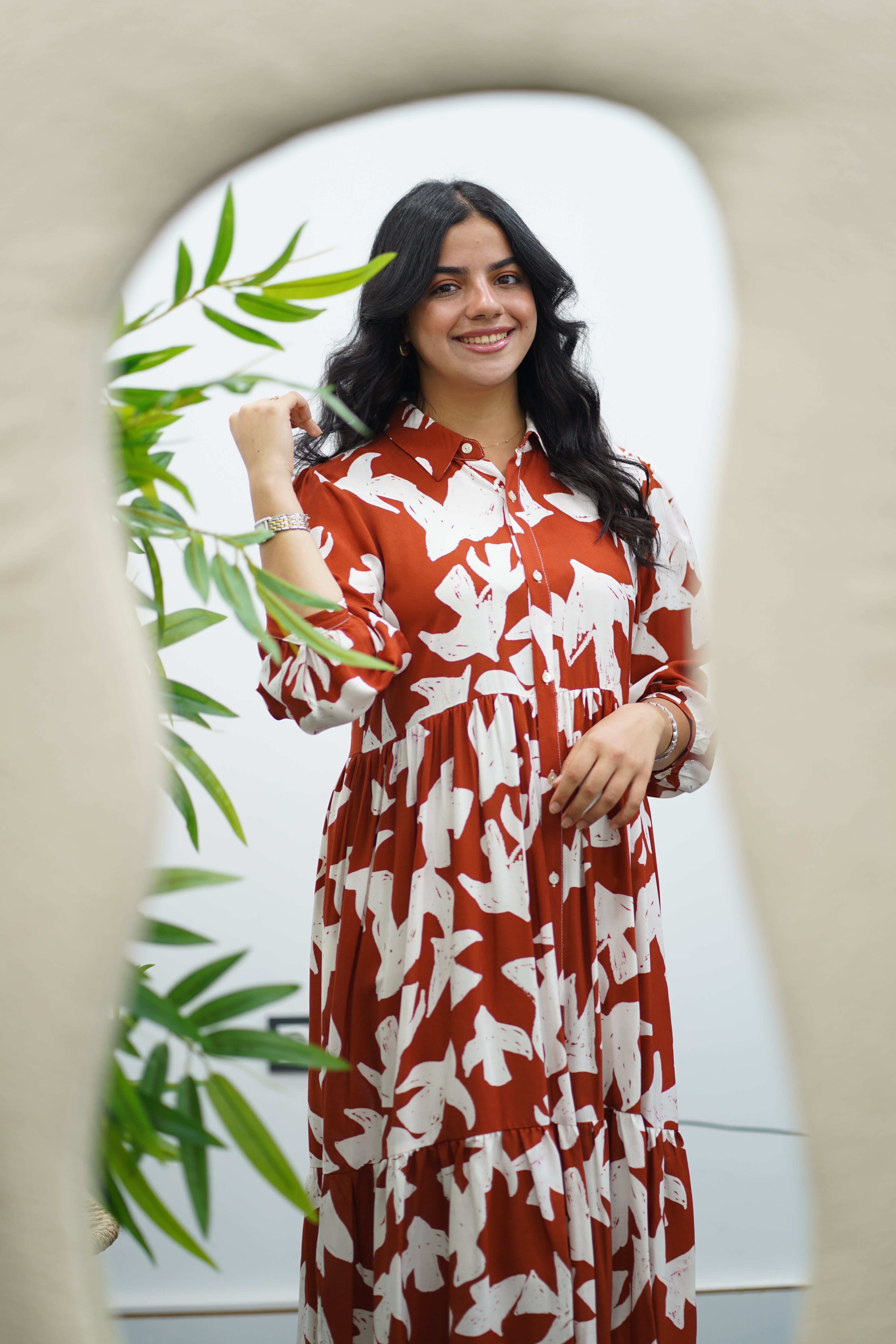Robe à imprimé - Multicolore