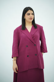 Ensemble Jupe Riviera - en Lin Magenta
