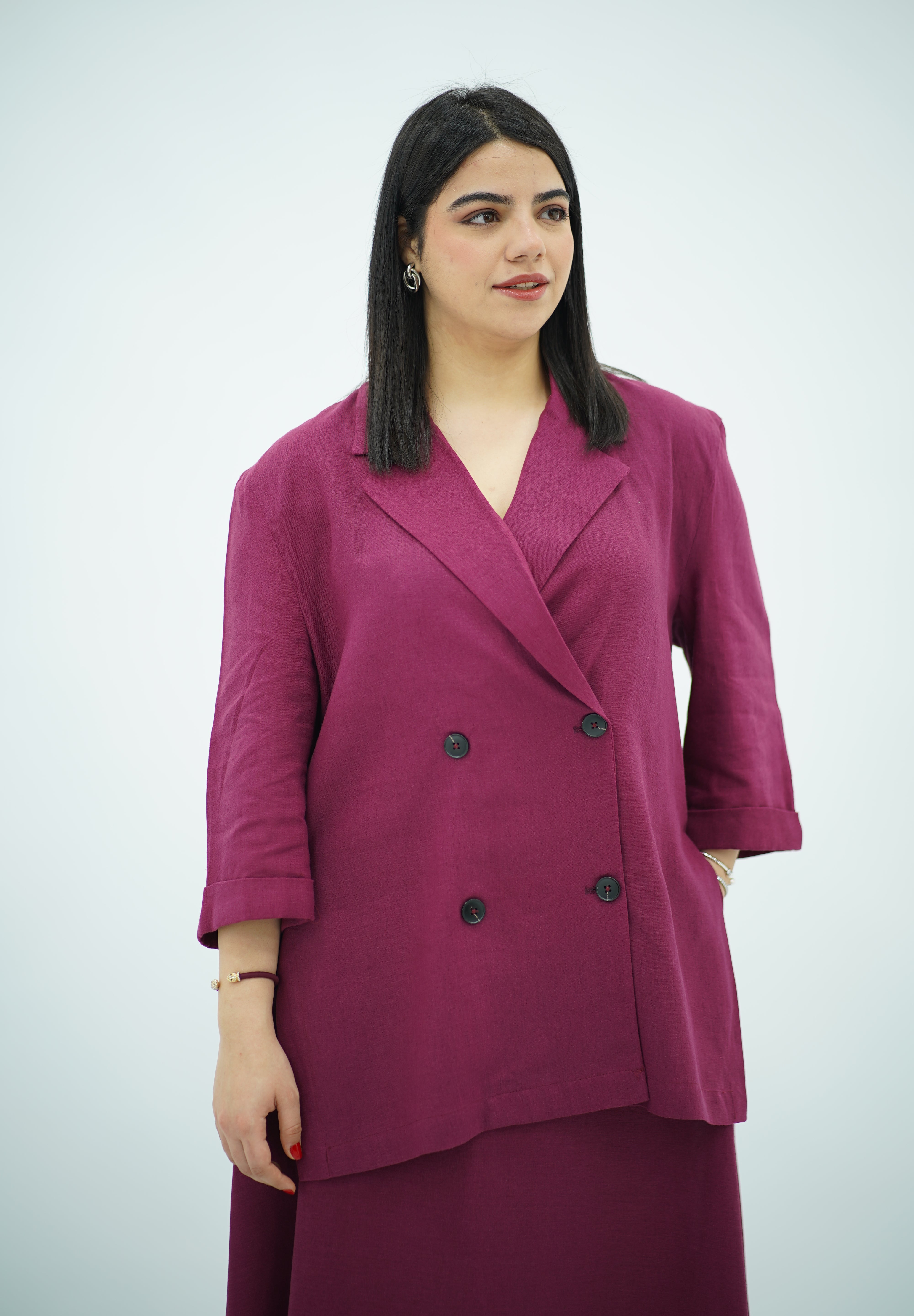 Ensemble Jupe Riviera - en Lin Magenta