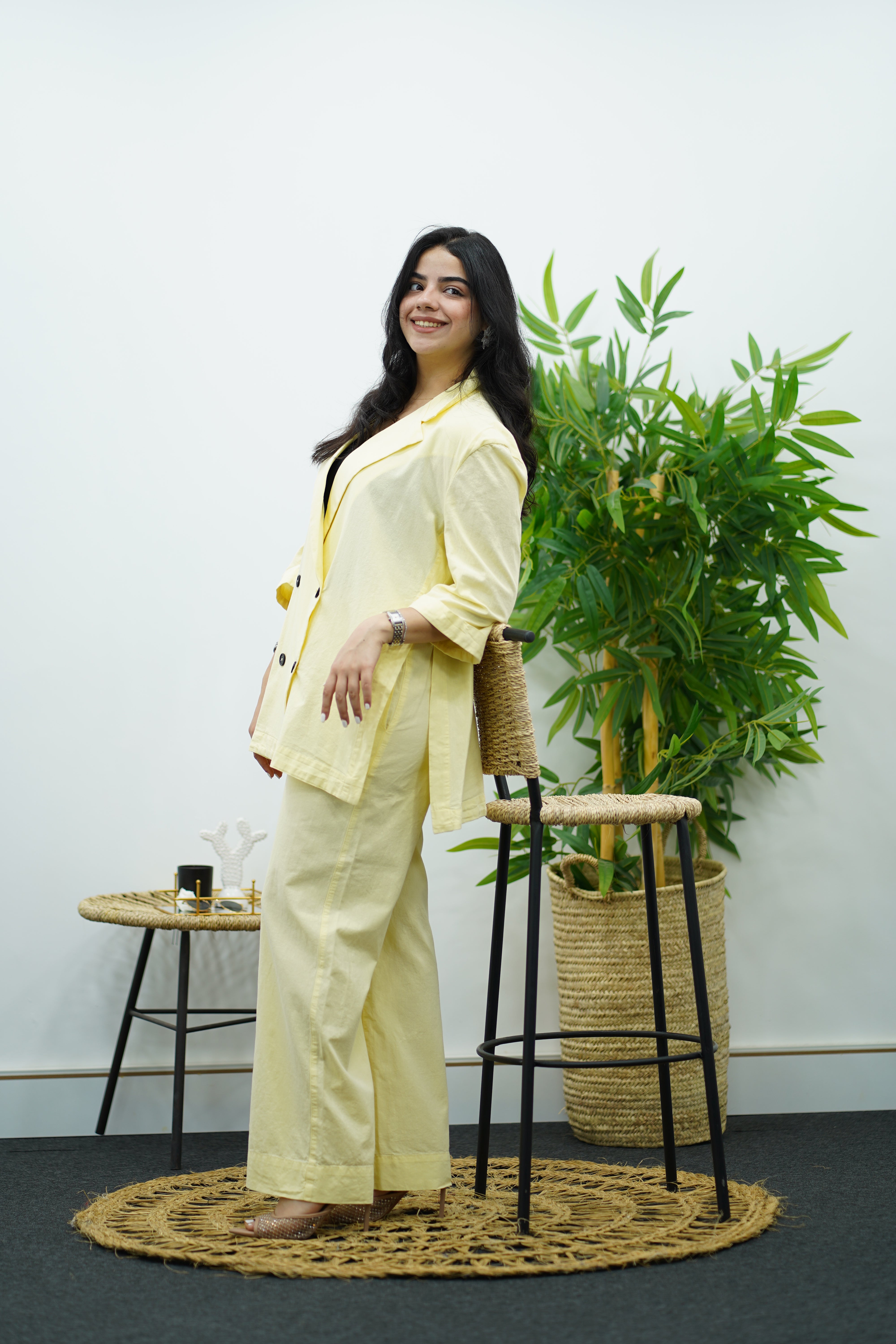 Ensemble Jaune - Pantalon & Blazer
