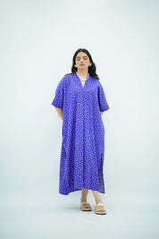 Robe Gandoura À motifs polkadot
