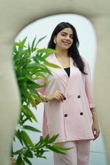 Ensemble Rose - Pantalon & Blazer