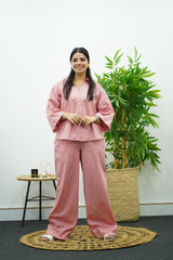 Ensemble en lin - Rose clair