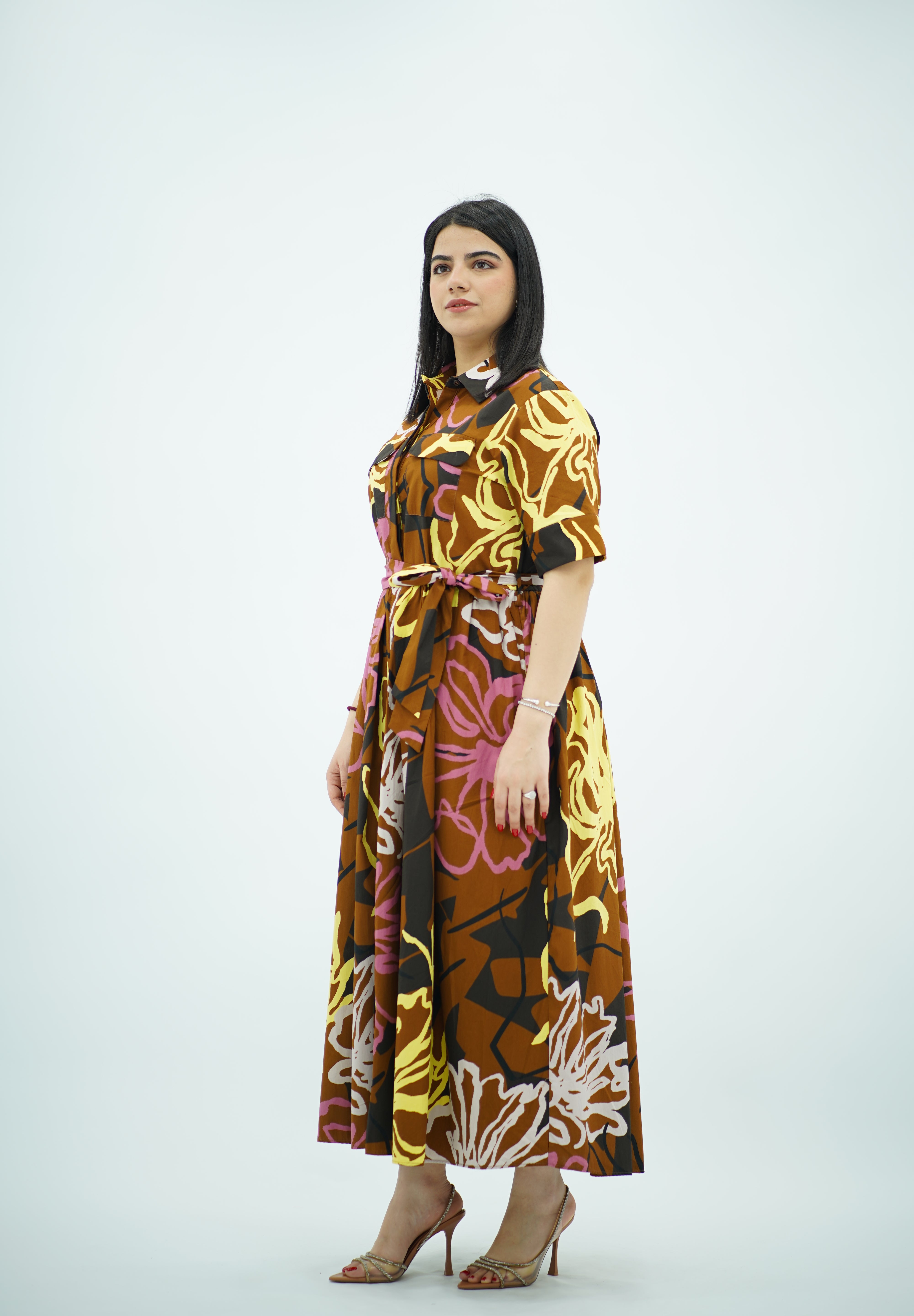 Robe Marron à motifs 🤎