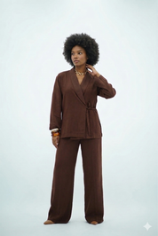 Ensemble Tencel - Marron chocolat