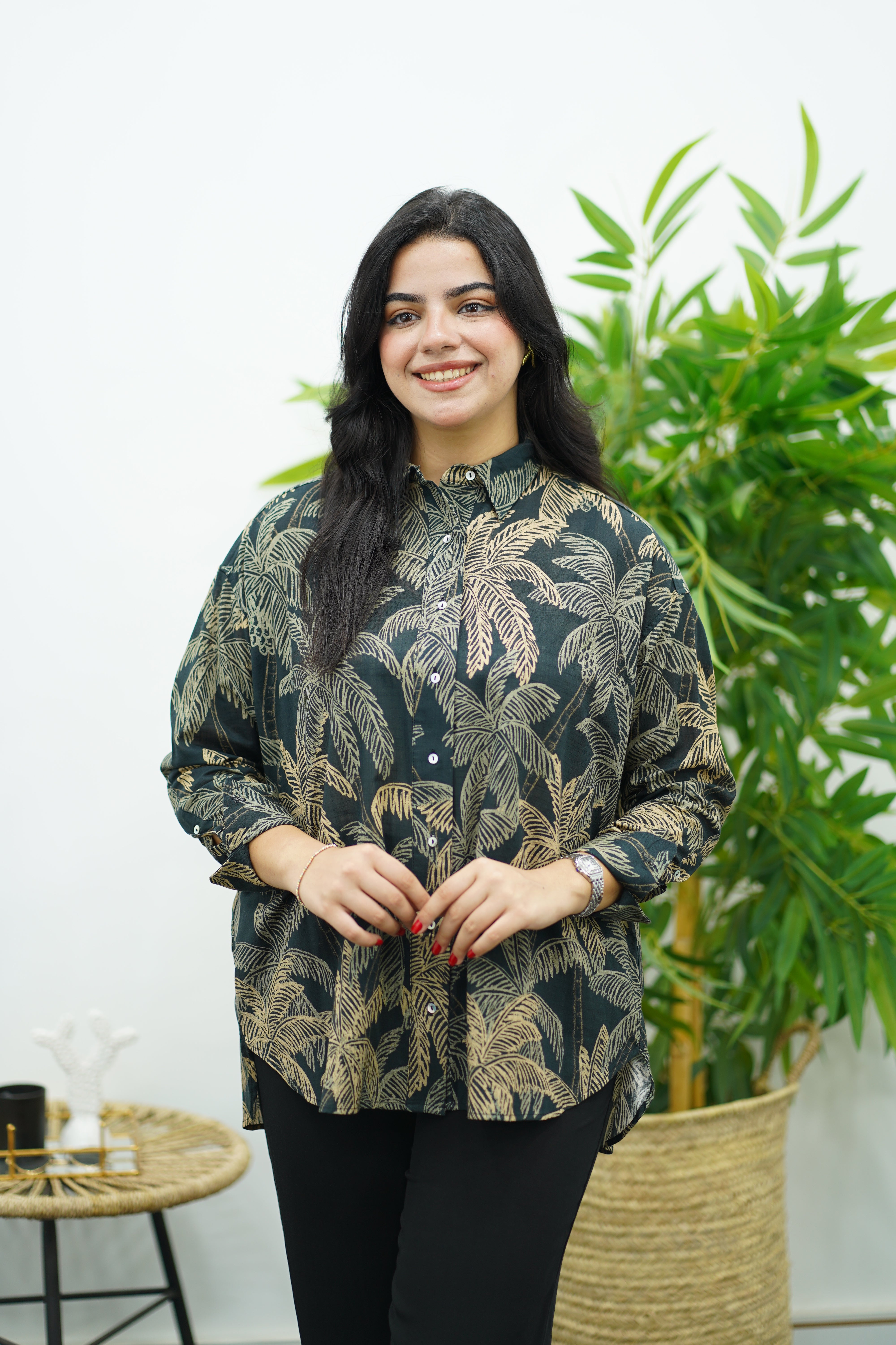 Chemise imprimée florale 🖤