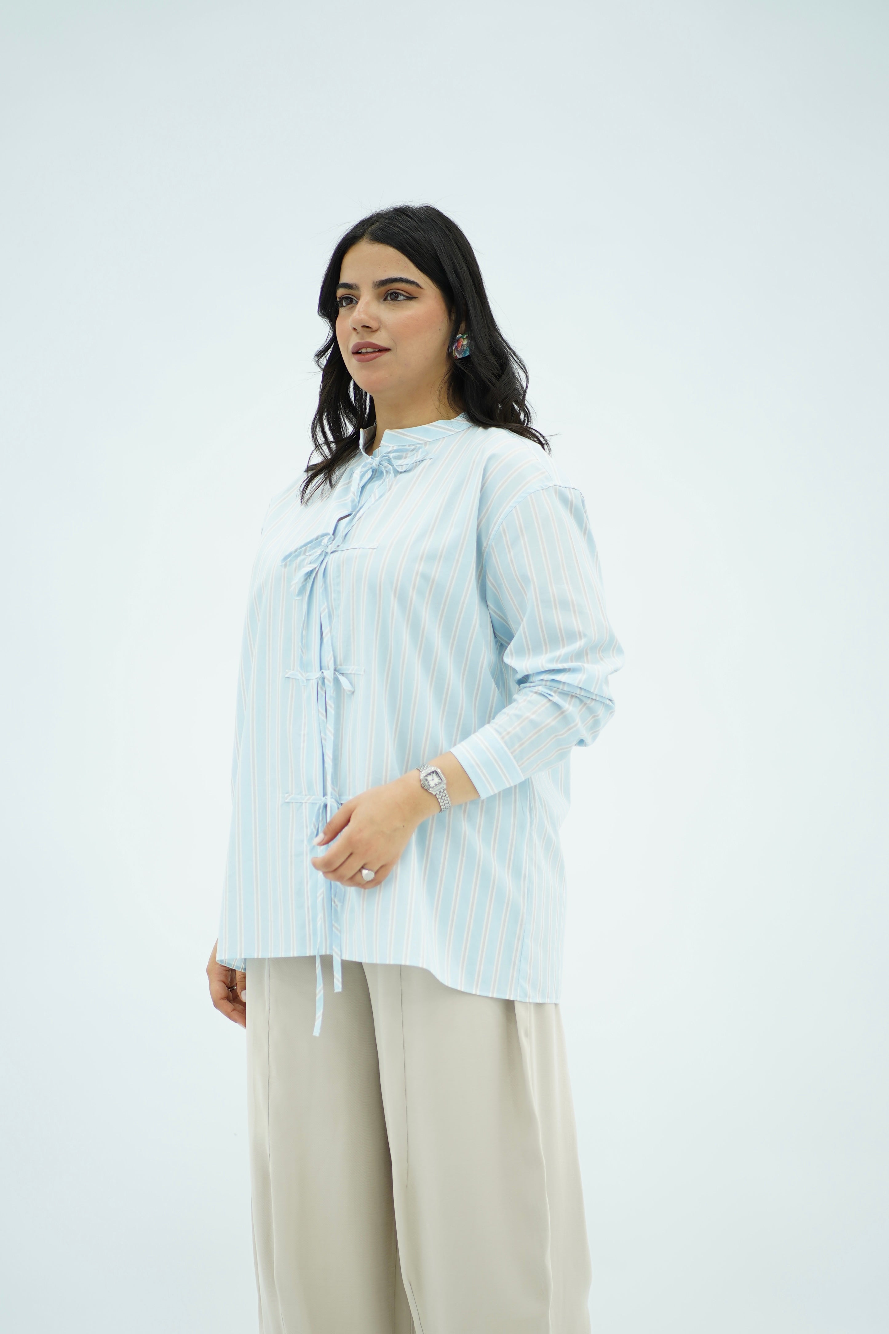 Chemise avec Détail Cordon
