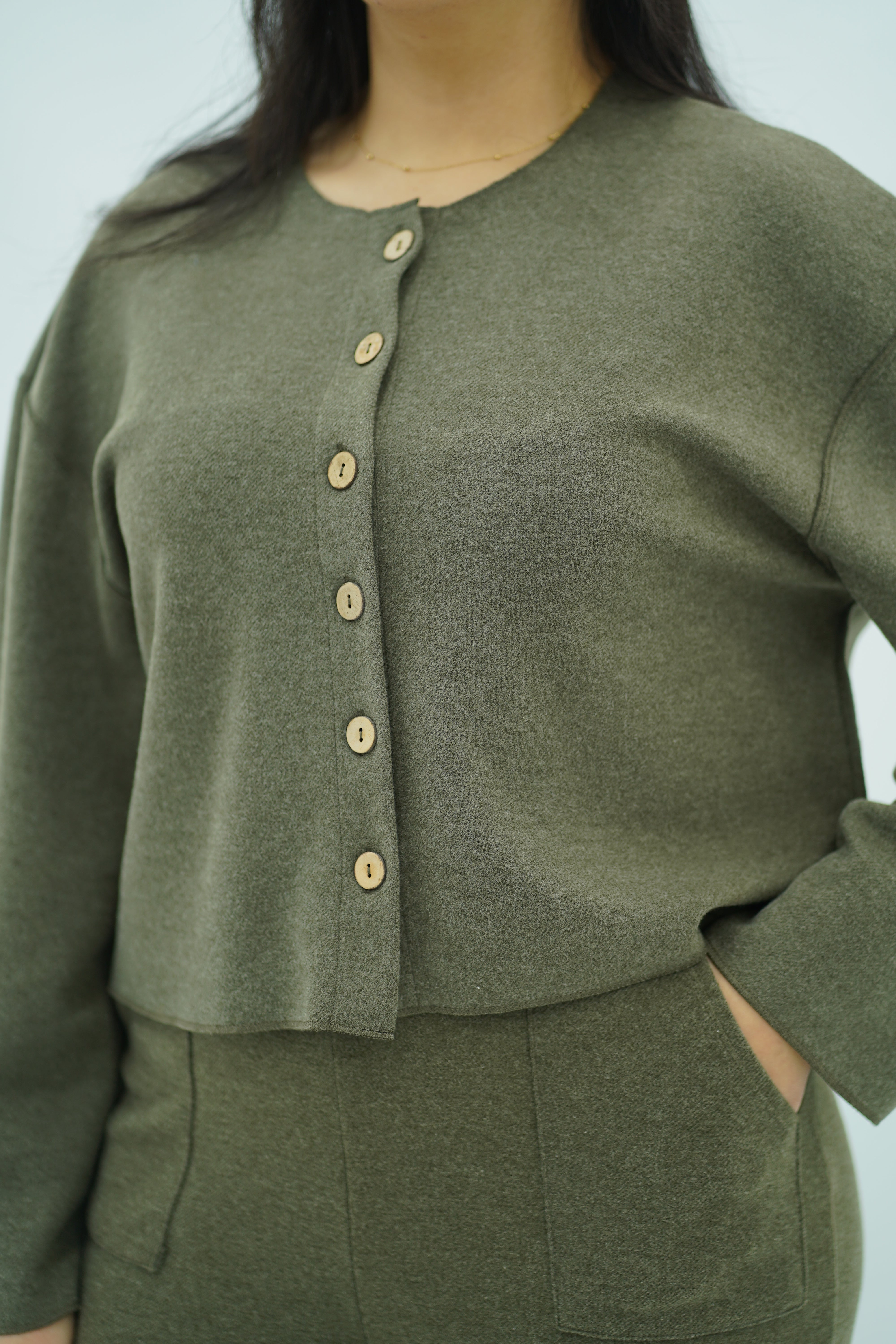 Ensemble en maille trois pièces