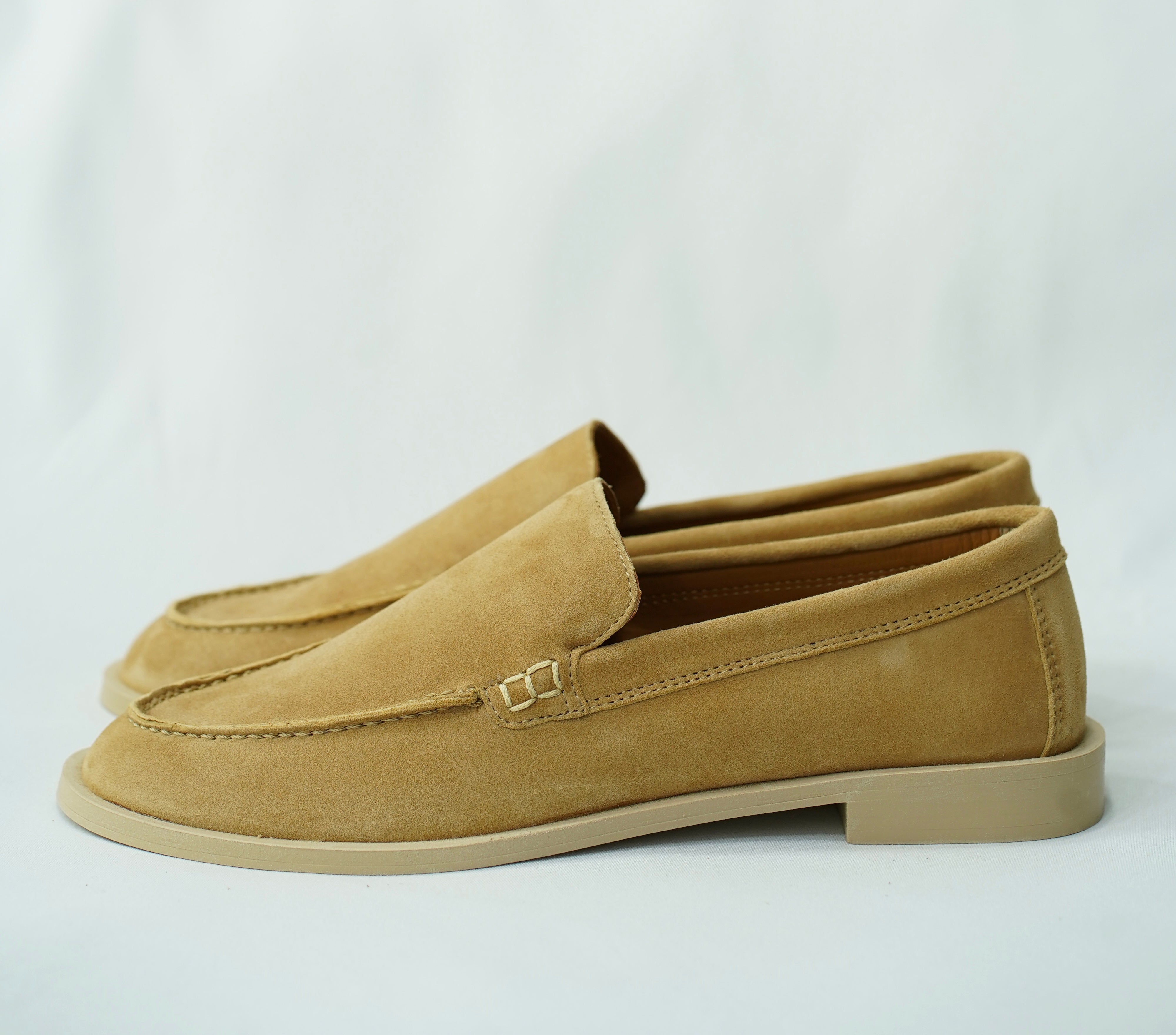 Mocassin en Daim- Camel