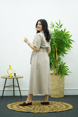 Robe En Lin - Beige