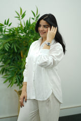 Chemise En Lin - Blanche