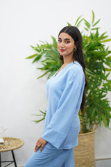 Ensemble Croisé - Bleu ciel
