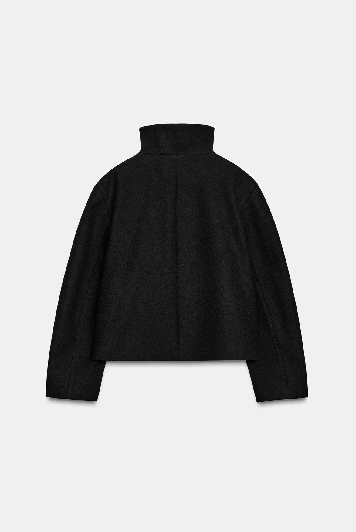 Manteau court col montant
