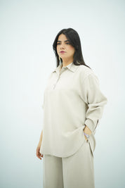 Ensemble Ballonné Blanc cassé