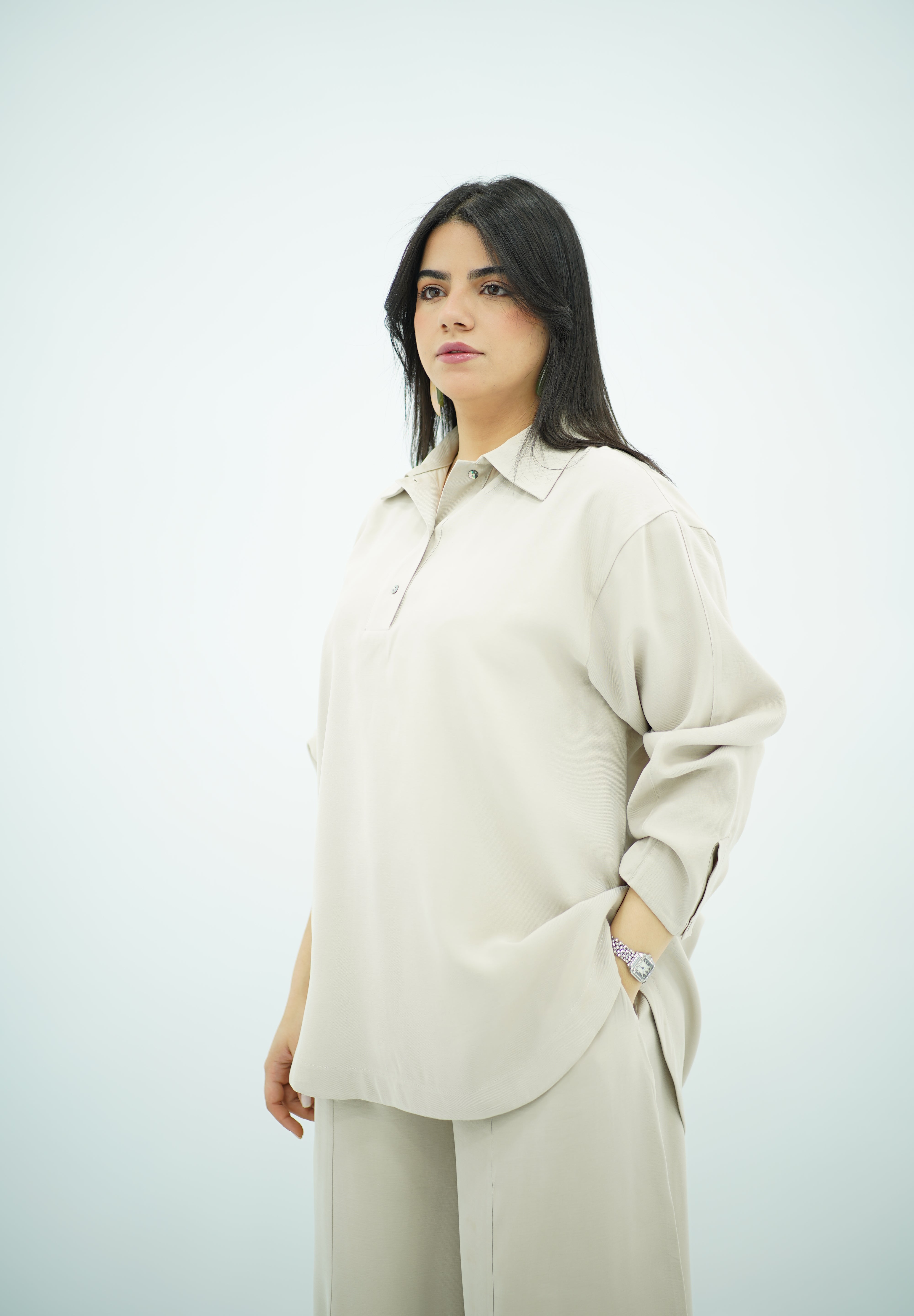 Ensemble Ballonné Blanc cassé