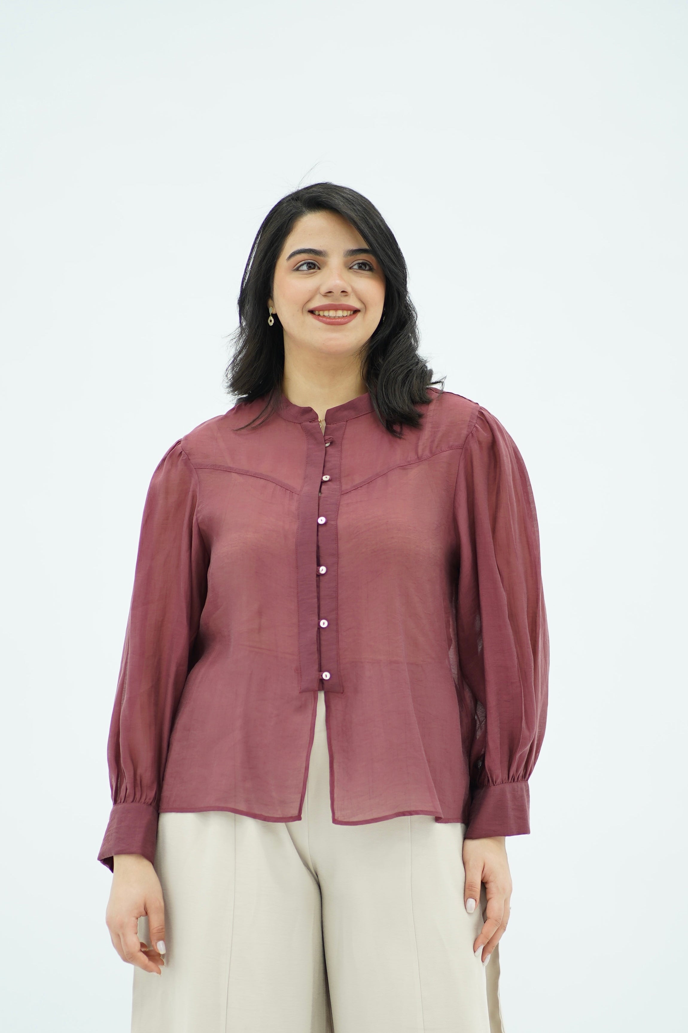 Chemise Fluide Vieux Rose
