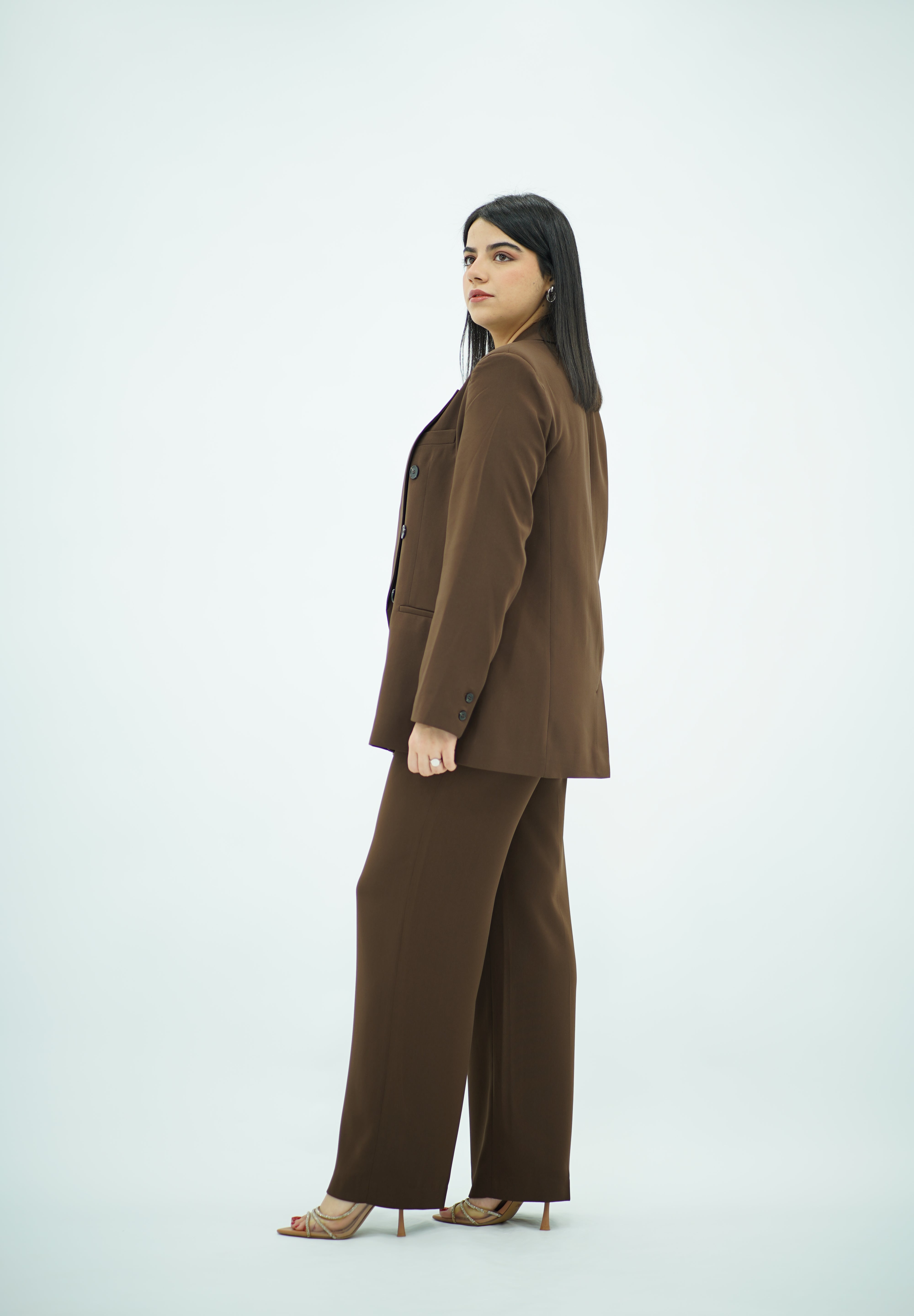 Tailleur Marron - Botonné