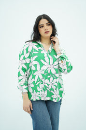 Chemise florale en Lin 💚