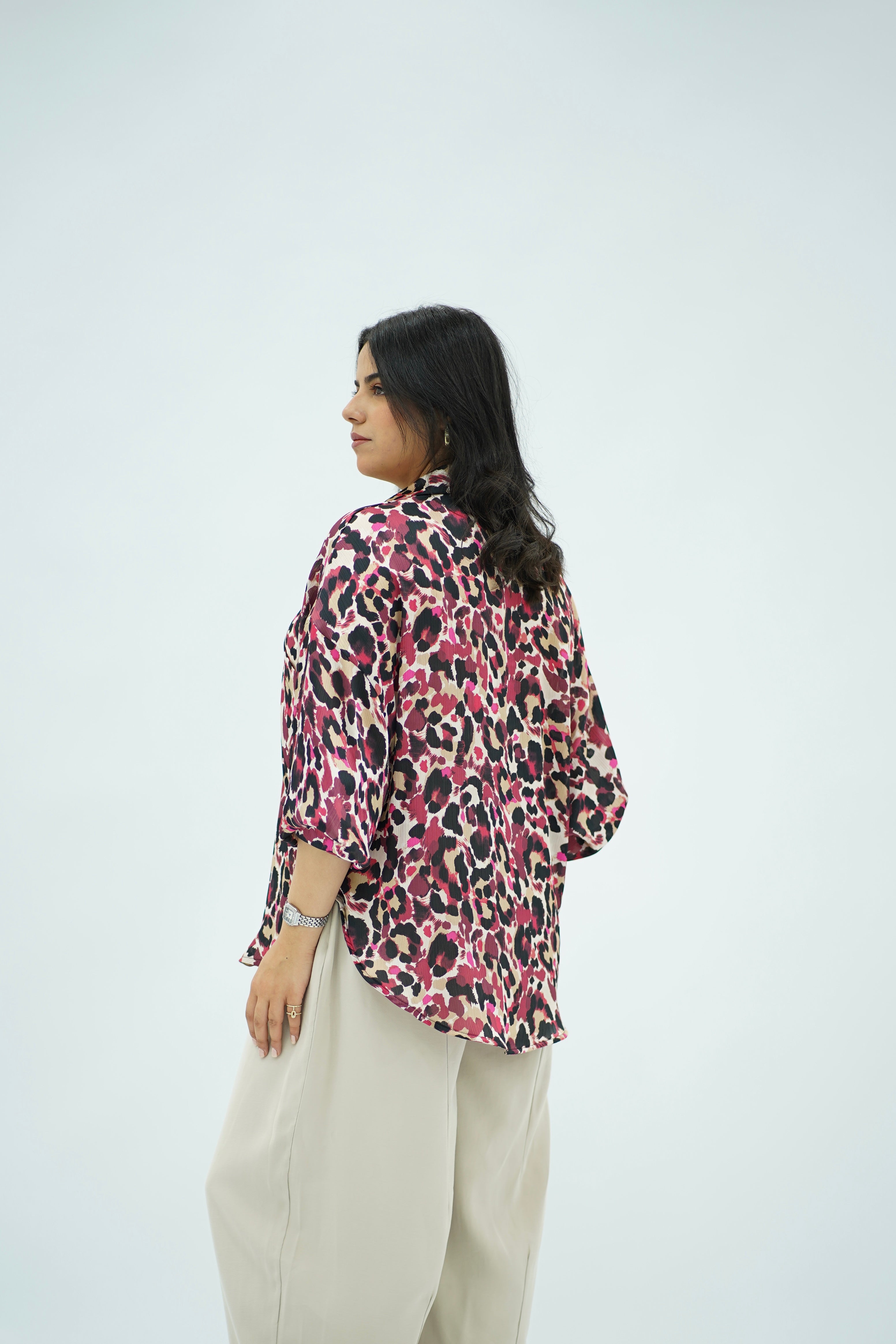 Chemise à motifs imprimées