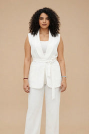 Gilet sans manches blanc