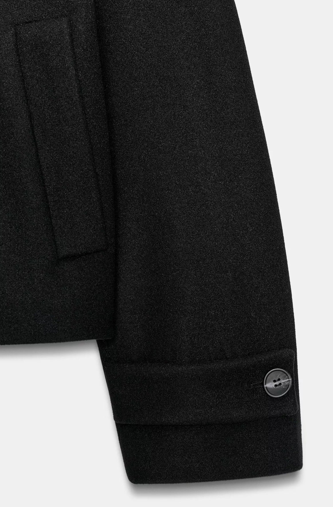 Manteau court col montant