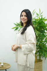 Ensemble en Lin Oversize