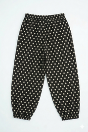 Pantalon En Lin Ballon motifs Polkadot
