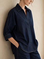 Ensemble Denim Brut – Silhouette Oversize