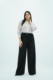 Chemise Fluide à Imprimé Zèbre Abstrait