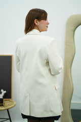 Veste Ecrue en Toile – L’Éclat du Chic